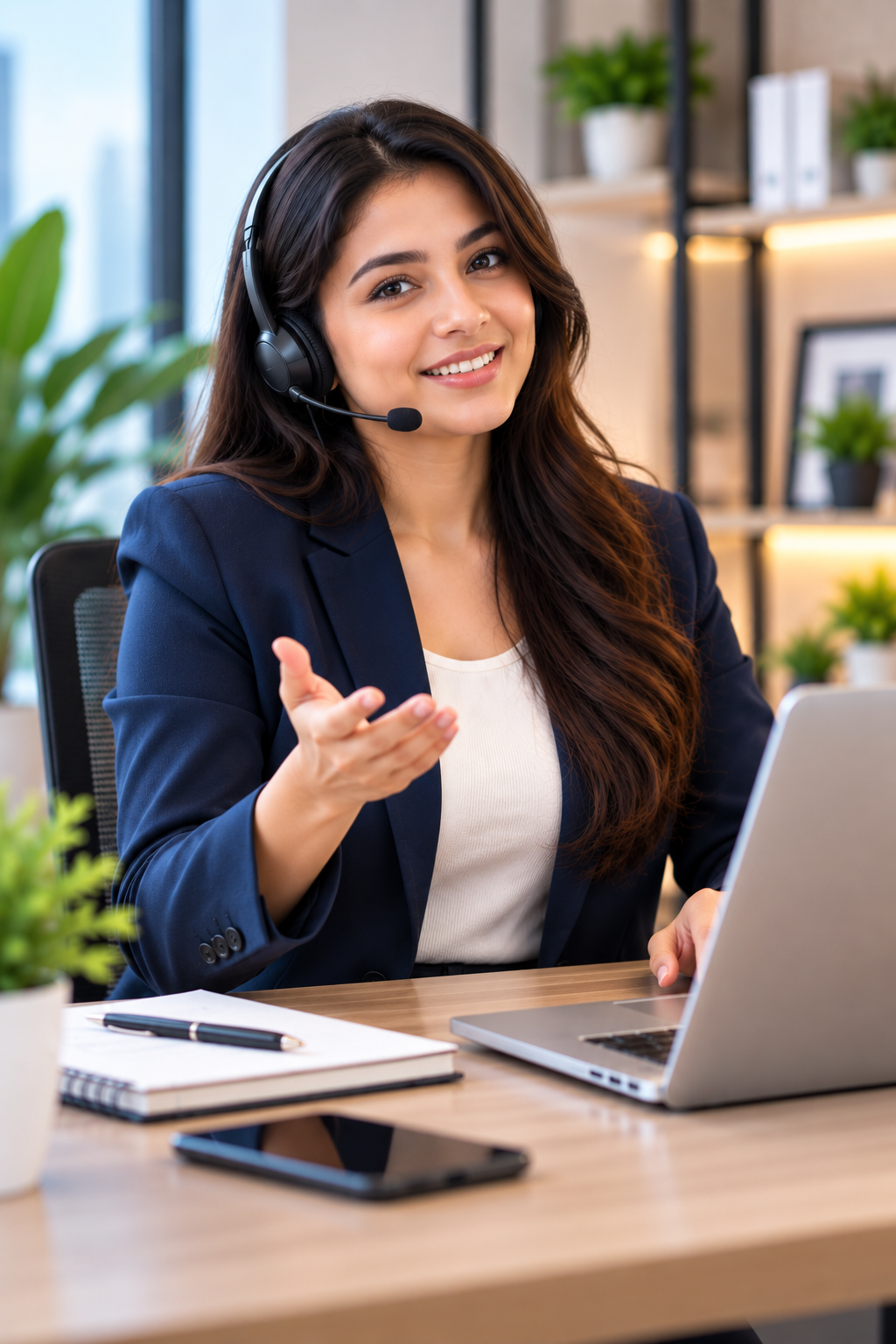 Virtual assistant providing business support